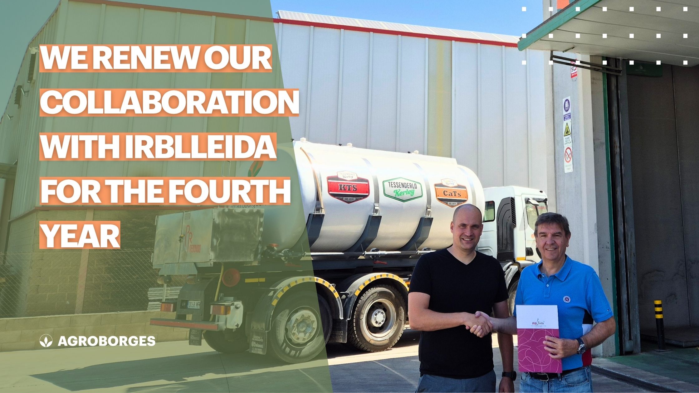 Agroborges renews its partnership with IRBLleida for the fourth consecutive year