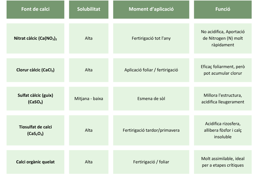 Fonts de calci